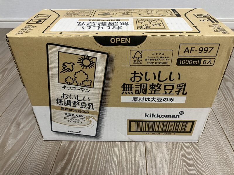 キッコーマン無調整豆乳