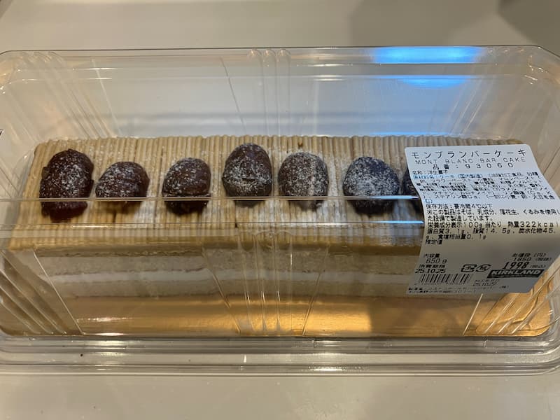 モンブランバーケーキ