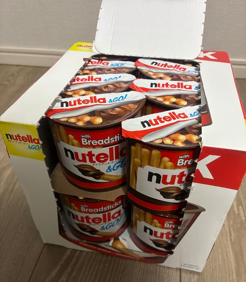 Costco Nutella and GO 16-pack box