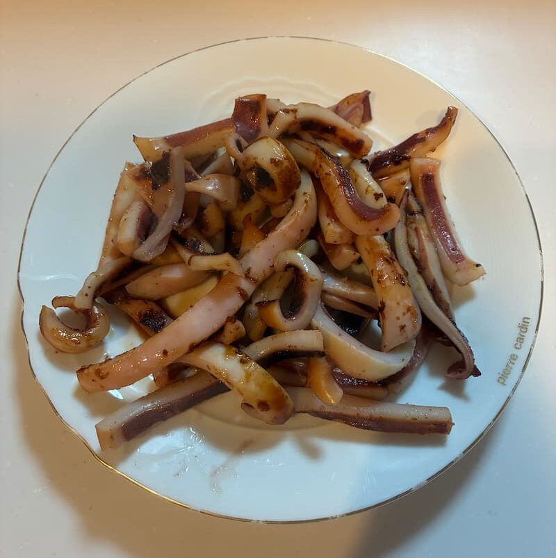 やわらか焼きいか加熱後